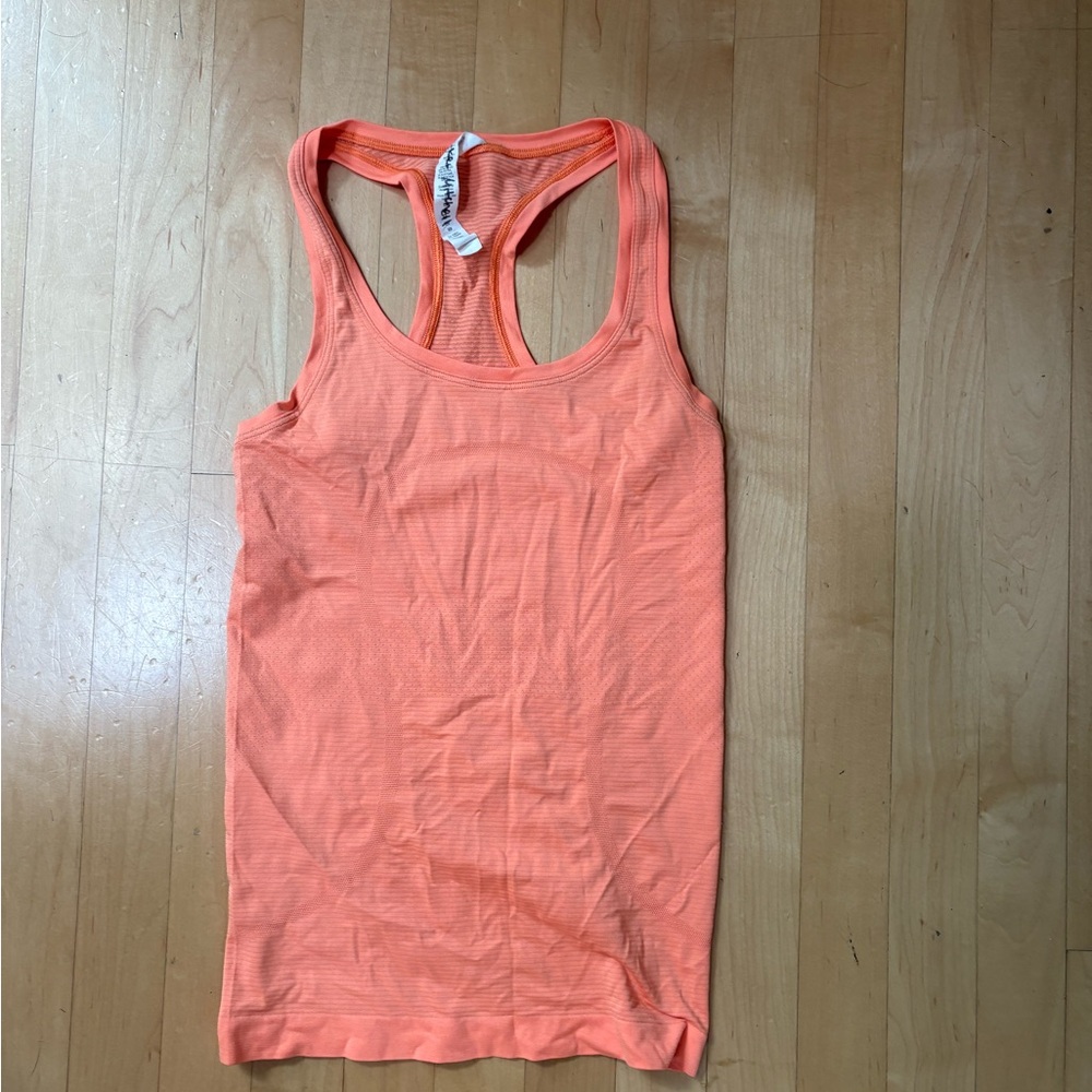 Lululemon orange swiftly tech tank top